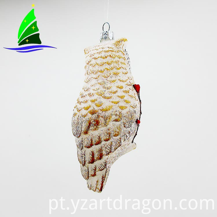 Ornamentos feitos à mão de vidro da forma do pássaro Handmade Bird Shape Glass Ornaments